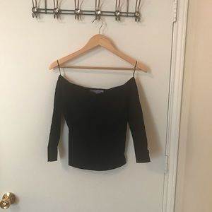 Zara off the shoulder top, 3/4 sleeve